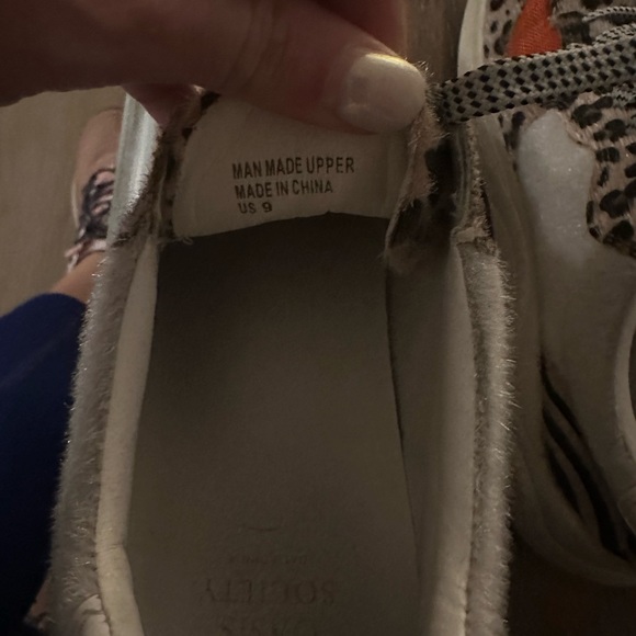 Leopard and orange sneakers - Picture 4 of 6